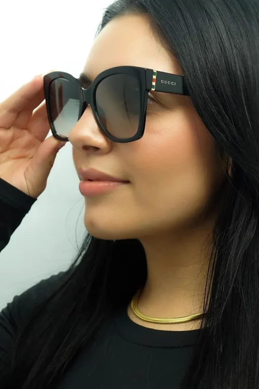 Square Black Grey Gradient Sunglasses