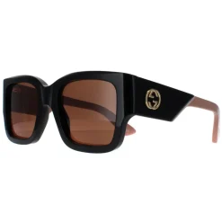 Square Black with Nude Pink Brown GG1663S