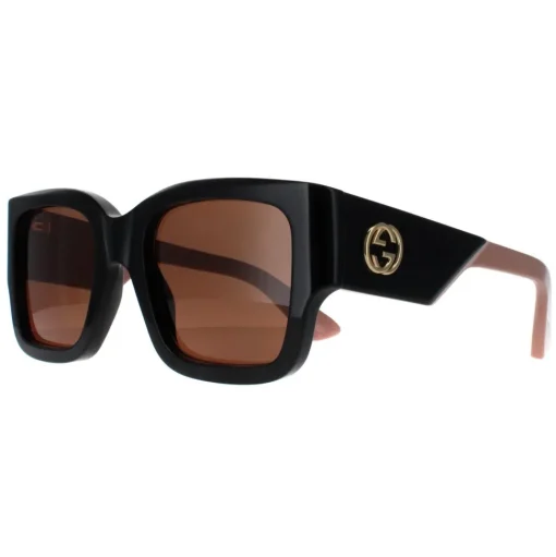 Square Black with Nude Pink Brown GG1663S