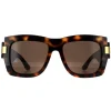 Square Dark Havana with Gold Brown GG1688S
