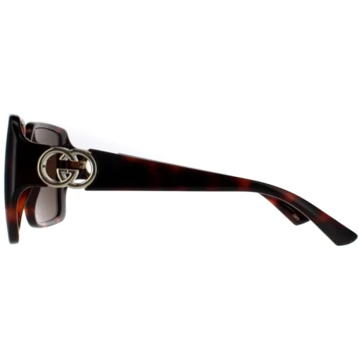 Square Dark Havana with Gold Dark Brown GG1692S
