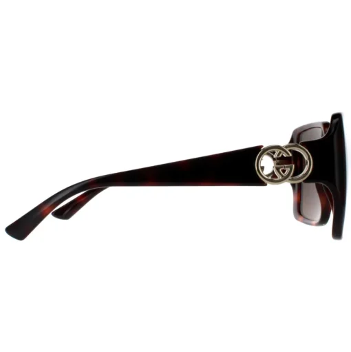 Square Dark Havana with Gold Dark Brown GG1692S