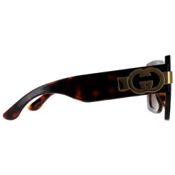 Square Dark Havana with Gold Brown GG1688S