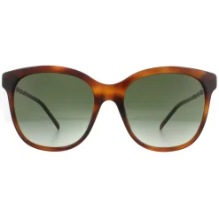 Square Havana Green Gradient Sunglasses