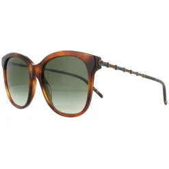 Square Havana Green Gradient Sunglasses