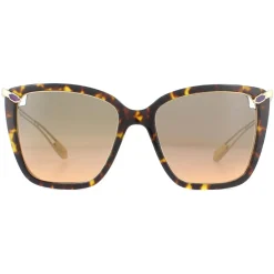 Square Havana Orange Gradient Light Grey Sunglasses