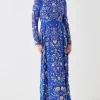 Statement Embroidered Midi Dress