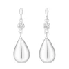 Sterling Silver 925 Besel Polished Drop Earrings