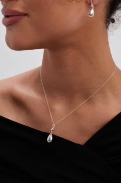 Sterling Silver 925 Besel Polished Drop Earrings