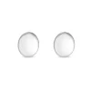 Sterling Silver 925 Oval Polished Stud Earrings