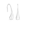 Sterling Silver 925 Polished Fluid Drop Earrings