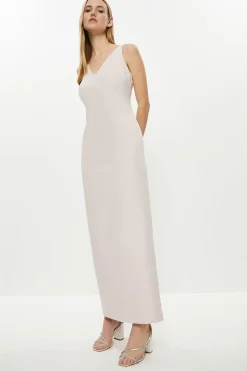 Strappy Slim Column Dress