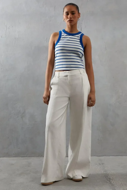 Stripe Jersey Racer Vest