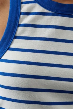 Stripe Jersey Racer Vest