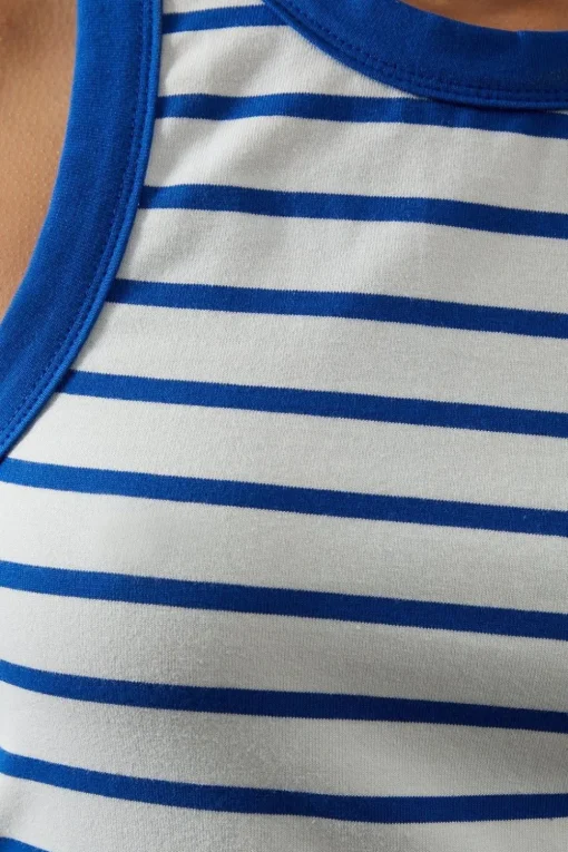 Stripe Jersey Racer Vest