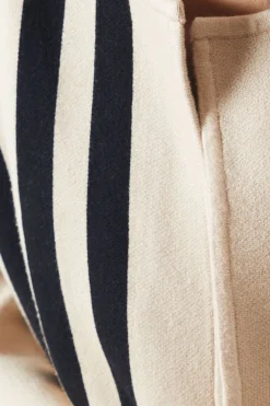 Striped Colour Block Coatigan