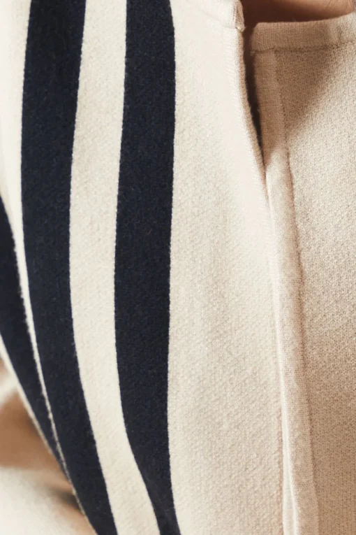 Striped Colour Block Coatigan