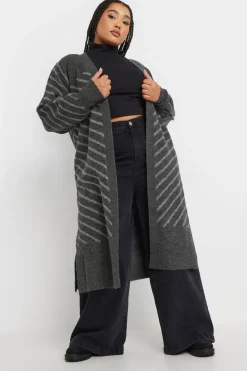 Striped Longline Cardigan