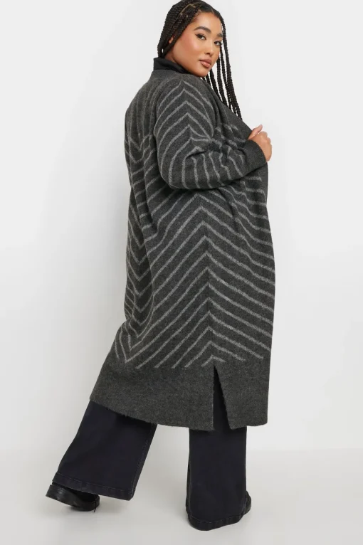 Striped Longline Cardigan