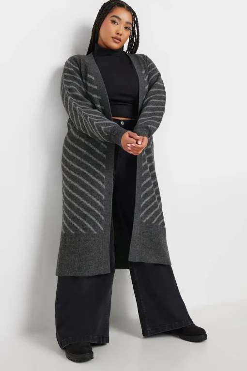 Striped Longline Cardigan