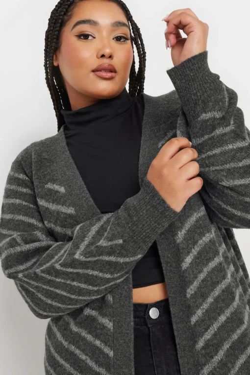 Striped Longline Cardigan