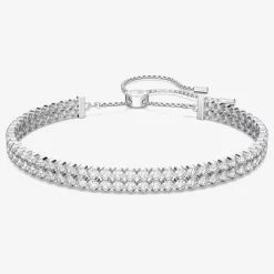 Subtle Rhodium Plated Crystal Bracelet 5221397