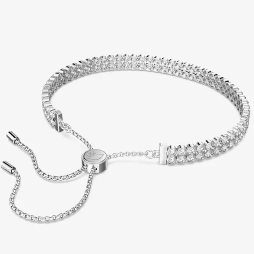 Subtle Rhodium Plated Crystal Bracelet 5221397