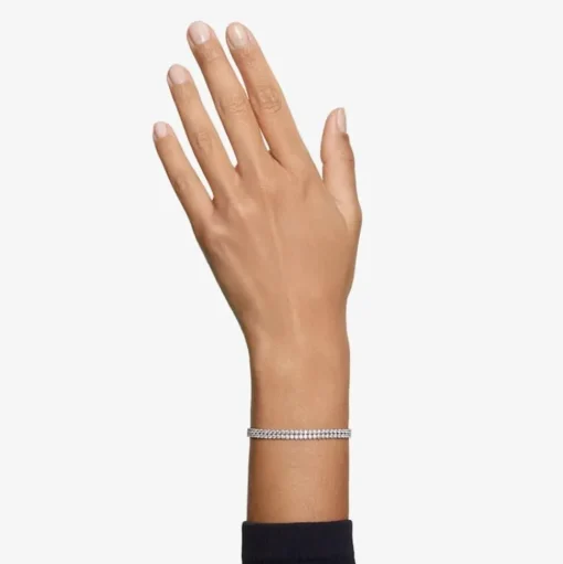 Subtle Rhodium Plated Crystal Bracelet 5221397