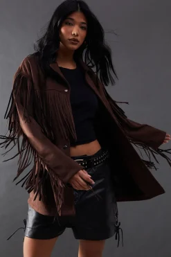 Suedette Western Fringed Jacket