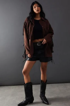 Suedette Western Fringed Jacket