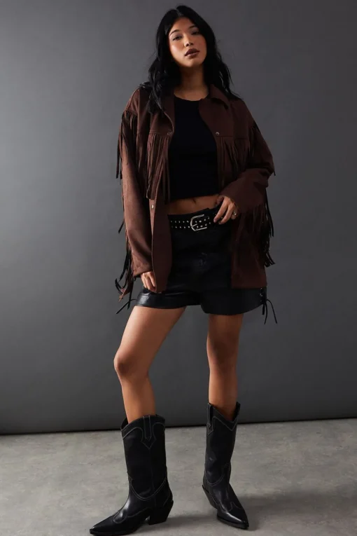Suedette Western Fringed Jacket