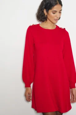 Susie Mini Jumper Dress Red