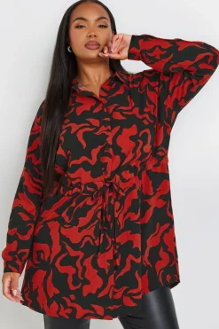 Swirl Print Tunic Shirt