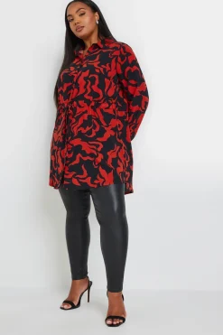 Swirl Print Tunic Shirt