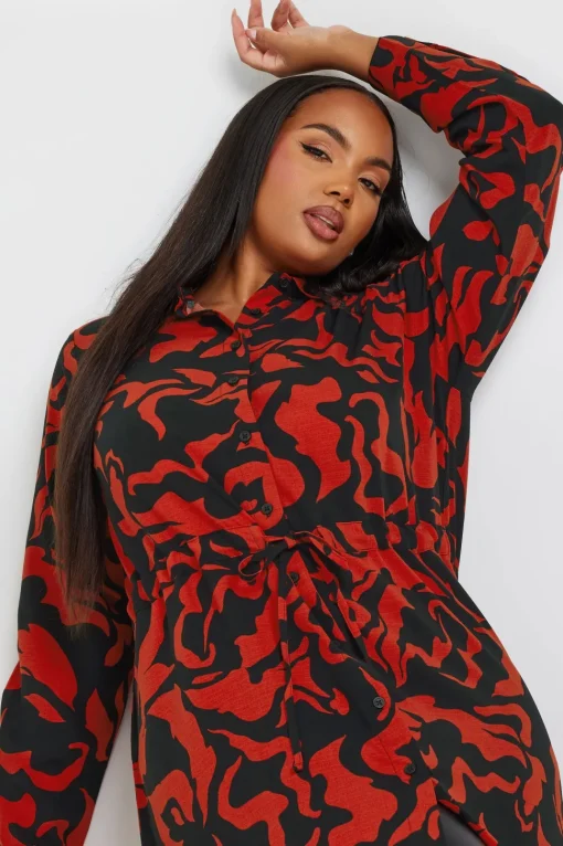 Swirl Print Tunic Shirt
