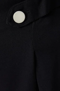Tab Detail Pleated Turn Back Short