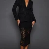 Tailored Lace Maxi Skirt