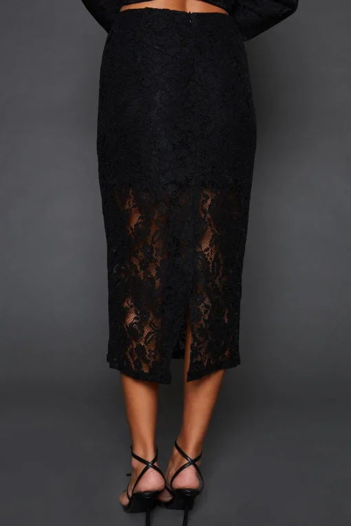 Tailored Lace Maxi Skirt