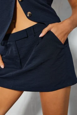 Tailored Linen Look Skort