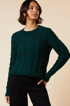 Tall Cable Knit Crew Neck Jumper
