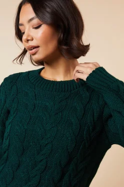 Tall Cable Knit Crew Neck Jumper