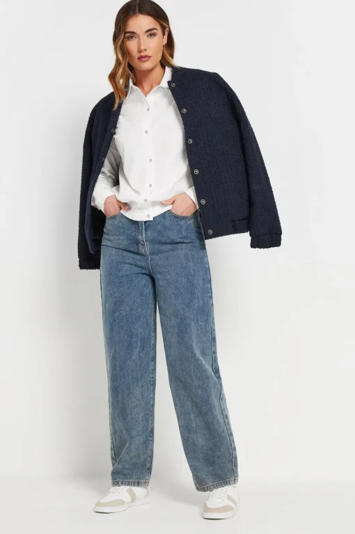 Tall Cotton Elasticated Hem Shirt