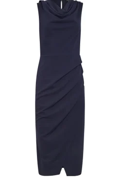 Tall Cowl Neck Wrap Dress