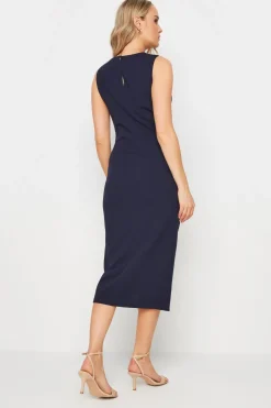 Tall Cowl Neck Wrap Dress