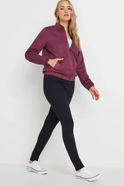 Tall Faux Suede Bomber