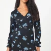 Tall Floral Ruffle Hem Mini Dress