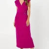 Tall Jersey Buckle Detail Midi Dress