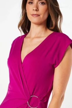 Tall Jersey Buckle Detail Midi Dress