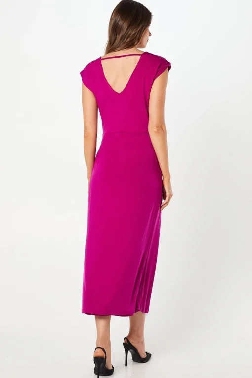 Tall Jersey Buckle Detail Midi Dress