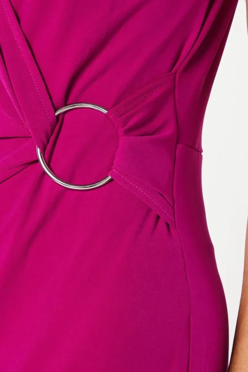 Tall Jersey Buckle Detail Midi Dress